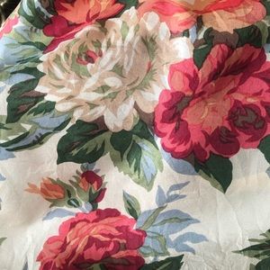 Vintage floral silk scarf